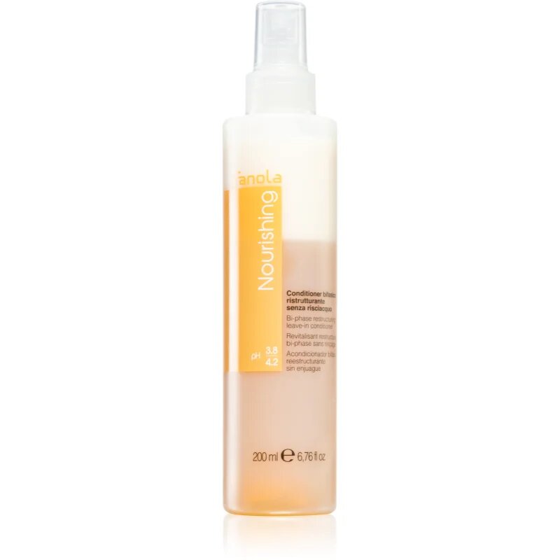 Fanola Nourishing balzam brez spiranja v pršilu za suhe in poškodovane lase 200 ml