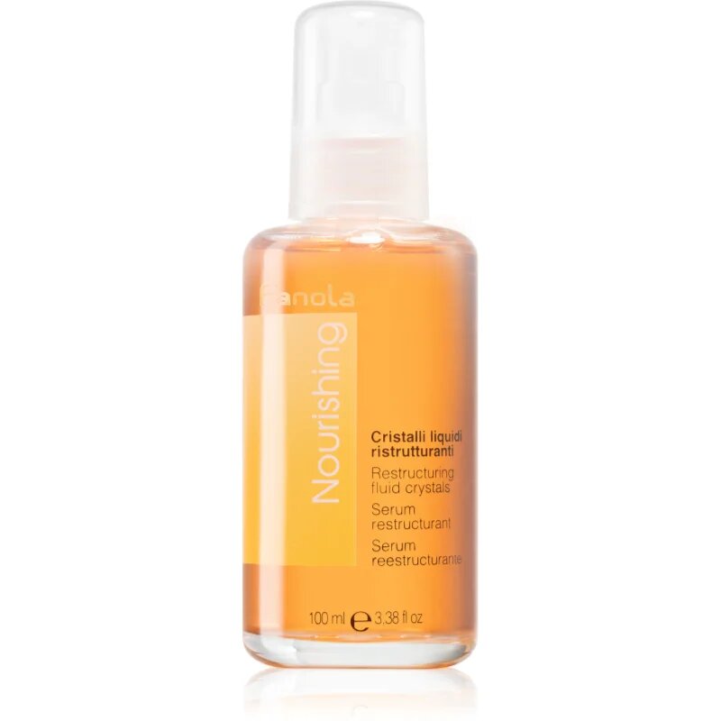 Fanola Nourishing Restructuring Liquid Crystals oljni serum za suhe in poškodovane lase 100 ml