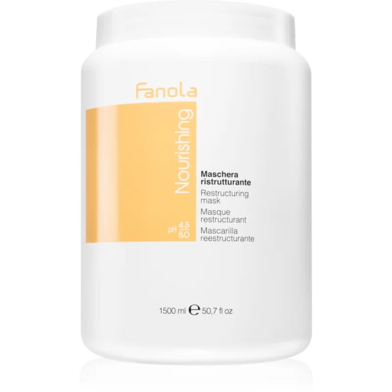 Fanola Nourishing Restructuring Mask hranilna maska za suhe in poškodovane lase 1500 ml