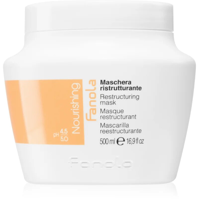 Fanola Nourishing Restructuring Mask hranilna maska za suhe in poškodovane lase 500 ml