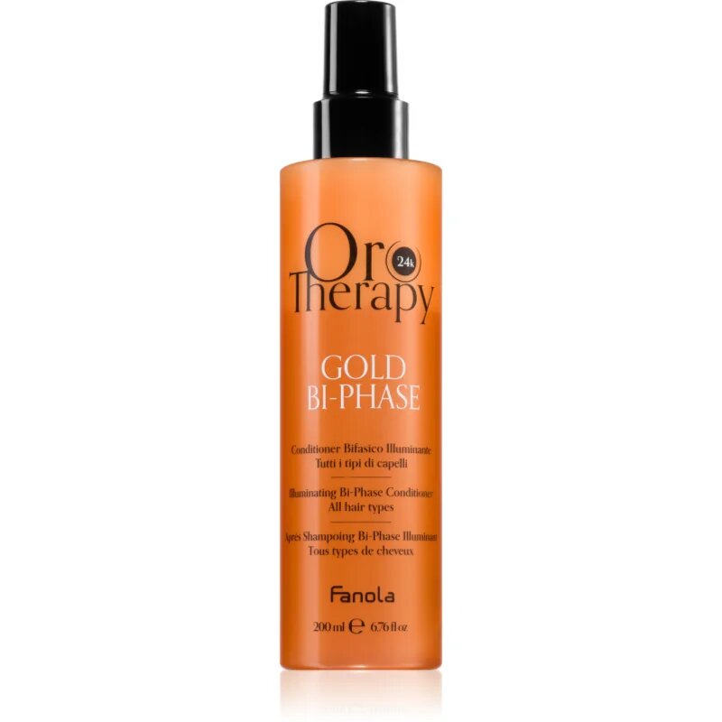 Fanola Oro Therapy Gold Bi-Phase dvofazni balzam brez spiranja 200 ml