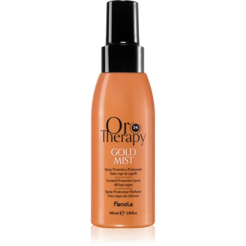 Fanola Oro Therapy Gold Mist zaščitno stiling pršilo za lase z 24-karatnim zlatom 100 ml