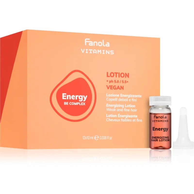 Fanola Vitamins Energizing Lotion poživljajoči serum za redke lase 12x10 ml