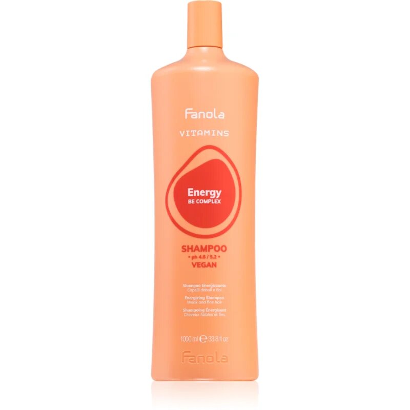 Fanola Vitamins Energizing Shampoo energijski šampon za oslabljene lase ki so nagnjeni k izpadanju 1000 ml