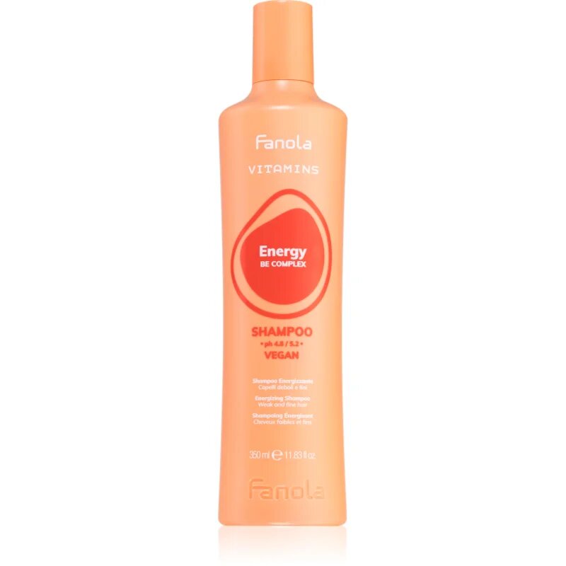 Fanola Vitamins Energizing Shampoo energijski šampon za oslabljene lase ki so nagnjeni k izpadanju 350 ml