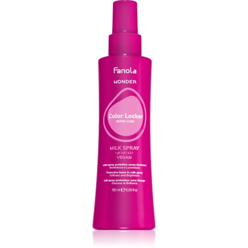 Fanola Wonder Color Locker Milk Spray zaščitni losjon v pršilu za barvane lase 195 ml