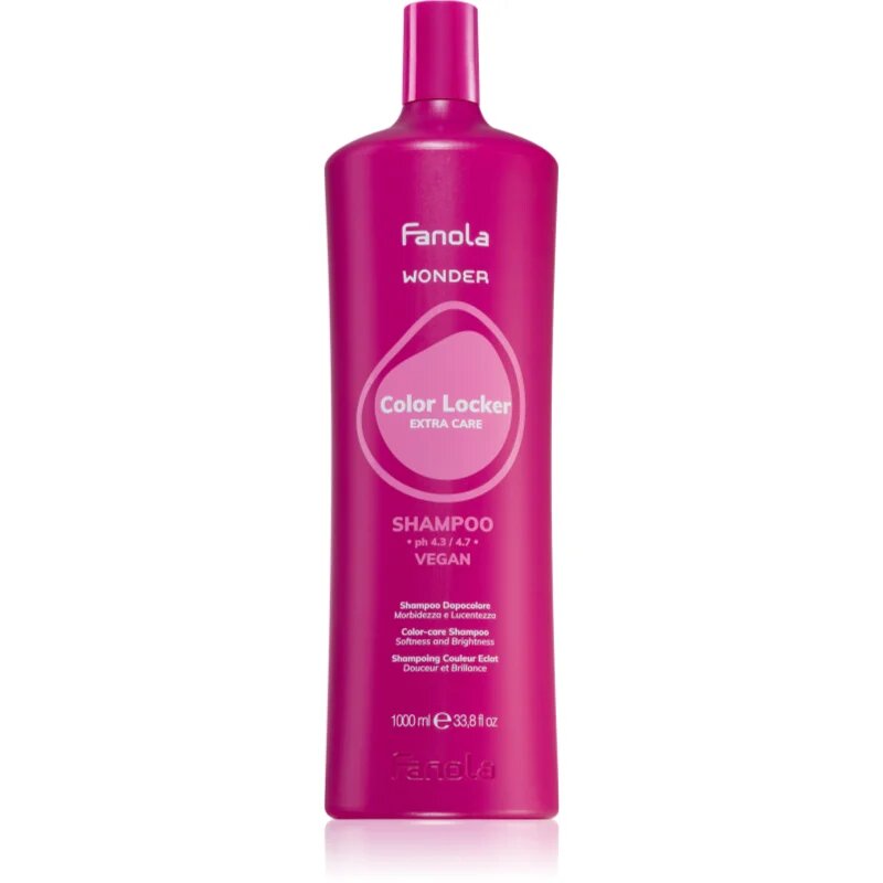 Fanola Wonder Color Locker Shampoo posvetlitveni in krepilni šampon za barvane lase 1000 ml