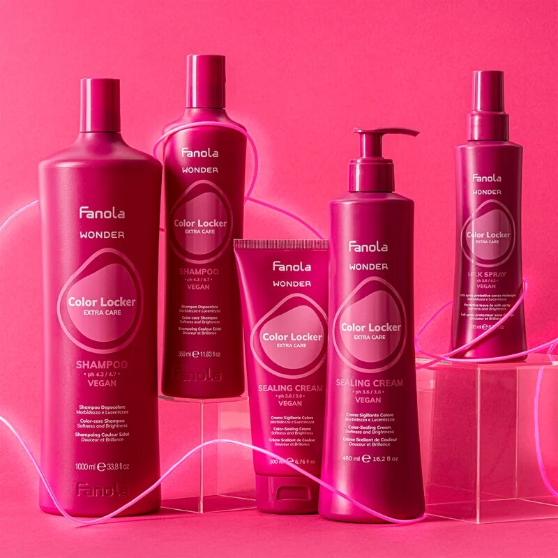 Fanola Wonder Color Locker Shampoo posvetlitveni in krepilni šampon za barvane lase 1000 ml