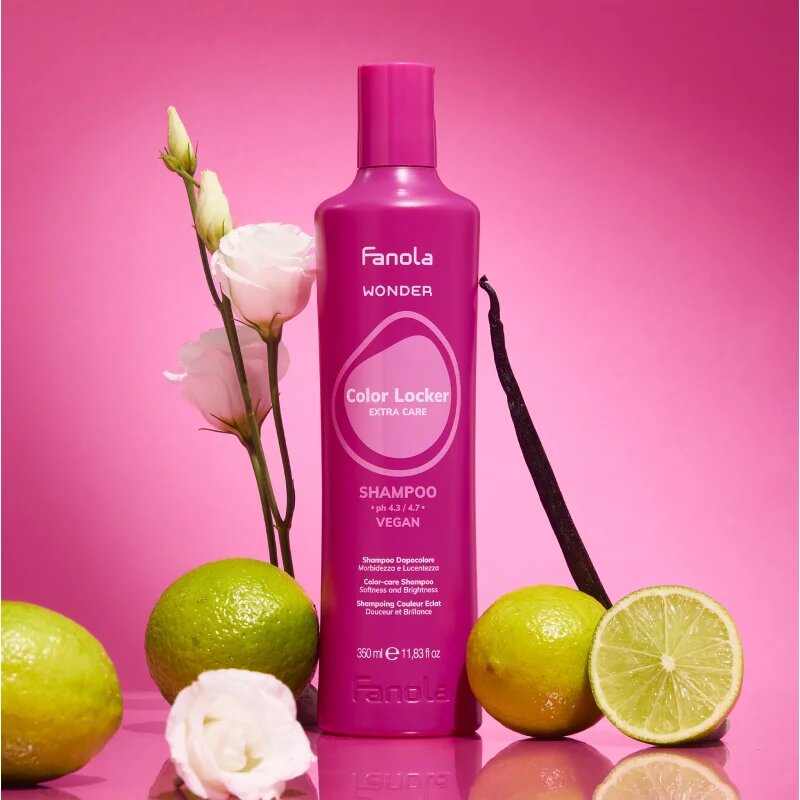 Fanola Wonder Color Locker Shampoo posvetlitveni in krepilni šampon za barvane lase 350 ml