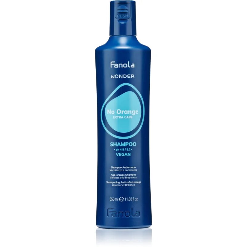 Fanola Wonder No Orange Shampoo šampon za nevtralizacijo oranžnih tonov 350 ml