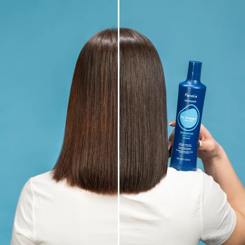 Fanola Wonder No Orange Shampoo šampon za nevtralizacijo oranžnih tonov 350 ml