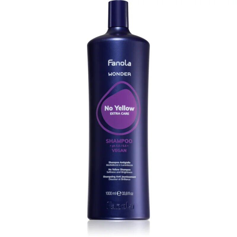 Fanola Wonder No Yellow Shampoo šampon za nevtralizacijo rumenih tonov 1000 ml