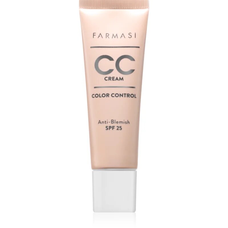 Farmasi Color Control posvetlitvena CC krema SPF 25 odtenek 01 Light 30 ml