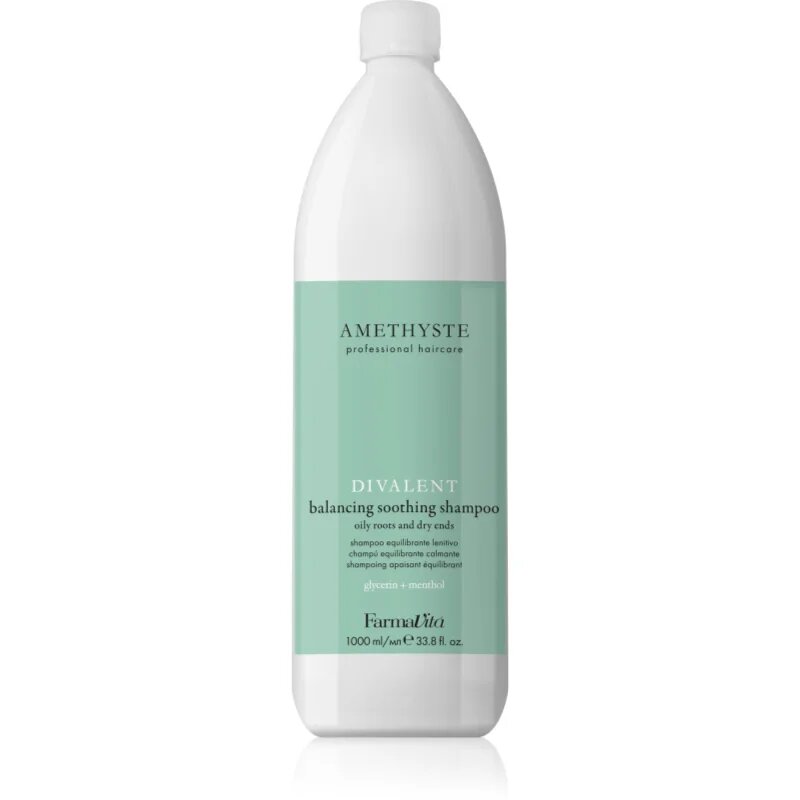 FarmaVita Amethyste Advance Divalent pomirjujoči šampon za suhe konice las 1000 ml