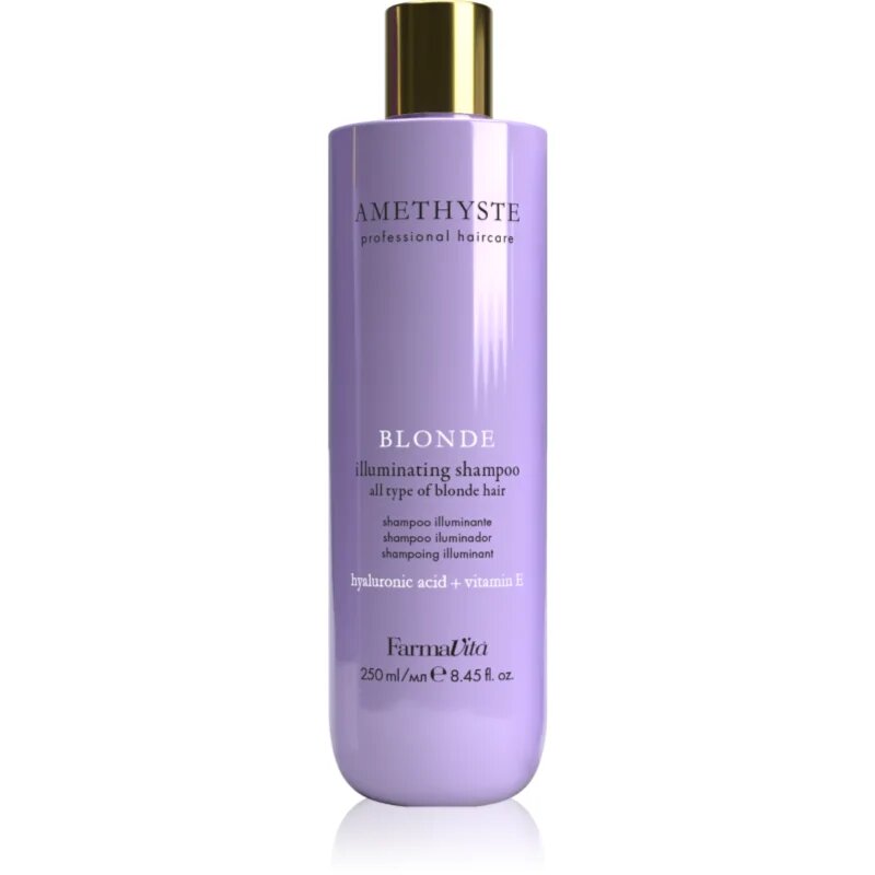 FarmaVita Amethyste Blonde vijoličen šampon za nevtralizacijo rumenih odtenkov 250 ml