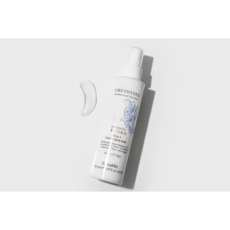 FarmaVita Amethyste Botanical Hydra intenzivna maska brez spiranja v pršilu za toplotno oblikovanje las z UV filtrom 150 ml