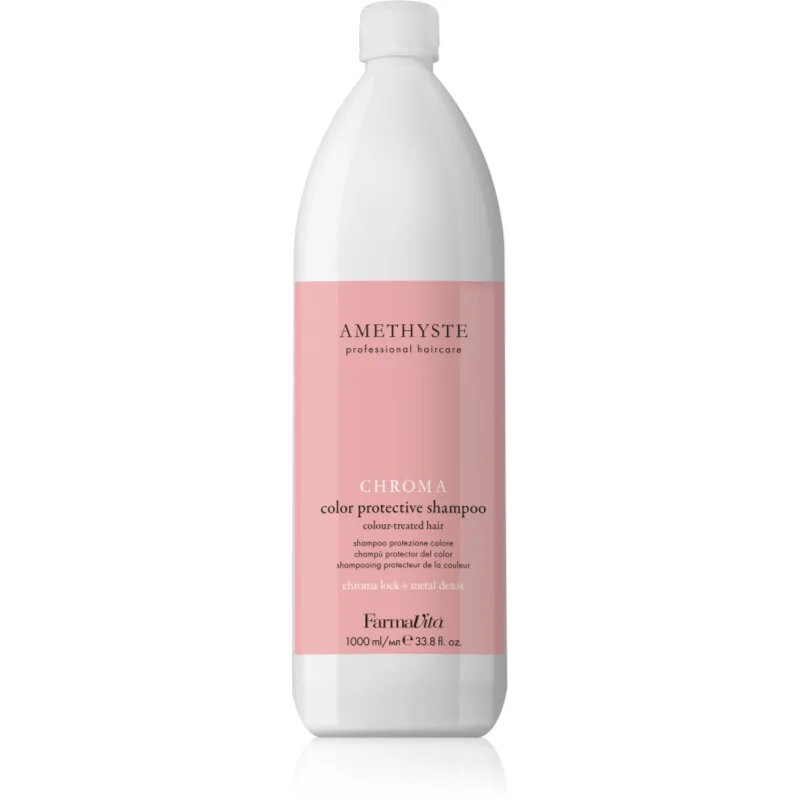 FarmaVita Amethyste Chroma vlažilni in zaščitni šampon za barvane lase 1000 ml