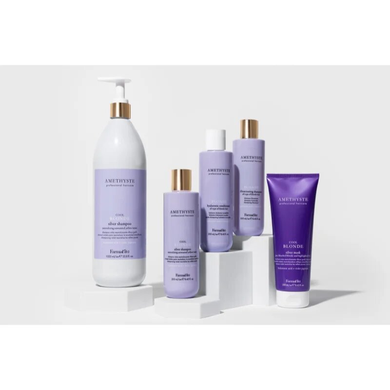 FarmaVita Amethyste Cool Blonde vijoličen šampon za blond lase in lase s prameni 1000 ml