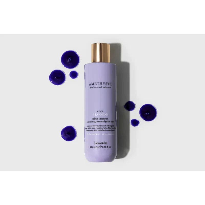 FarmaVita Amethyste Cool Blonde vijoličen šampon za blond lase in lase s prameni 250 ml
