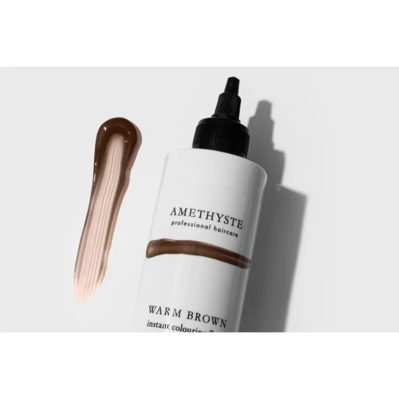 FarmaVita Amethyste Instant Colouring Fluid barvna maska pro světle blond až středně hnědé vlasy odtenek Warm Brown 250 ml