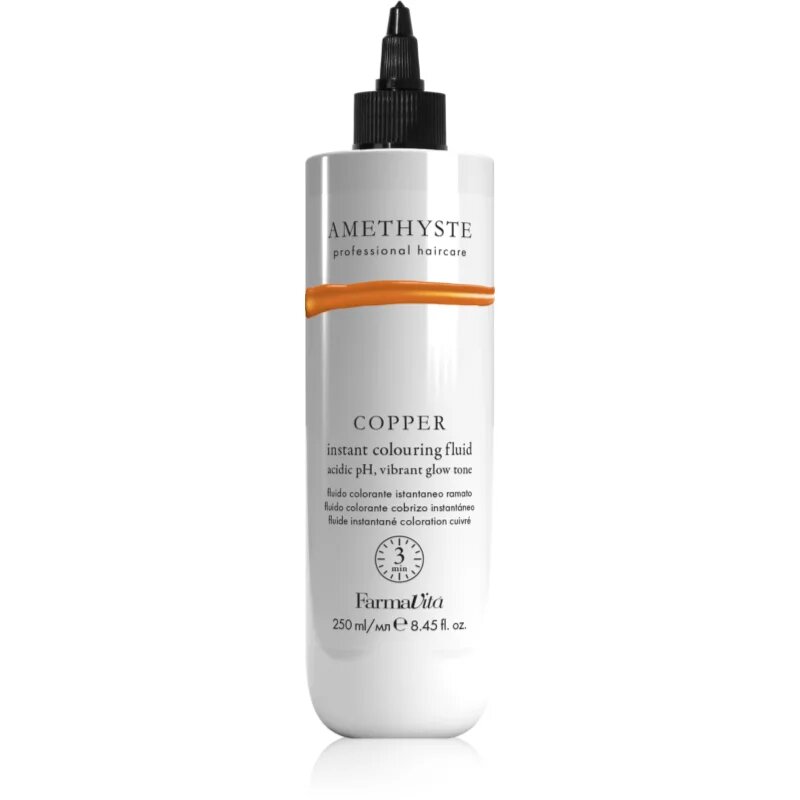 FarmaVita Amethyste Instant Colouring Fluid barvna maska za bakrene odtenke odtenek Copper 250 ml