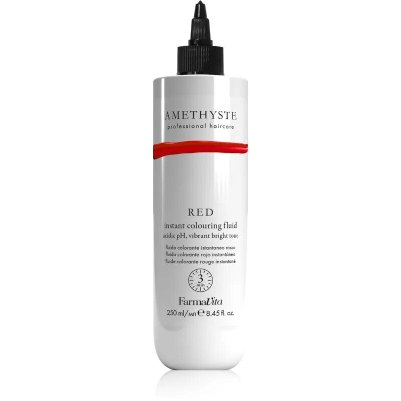 FarmaVita Amethyste Instant Colouring Fluid barvna maska za rdeče lase odtenek Red 250 ml