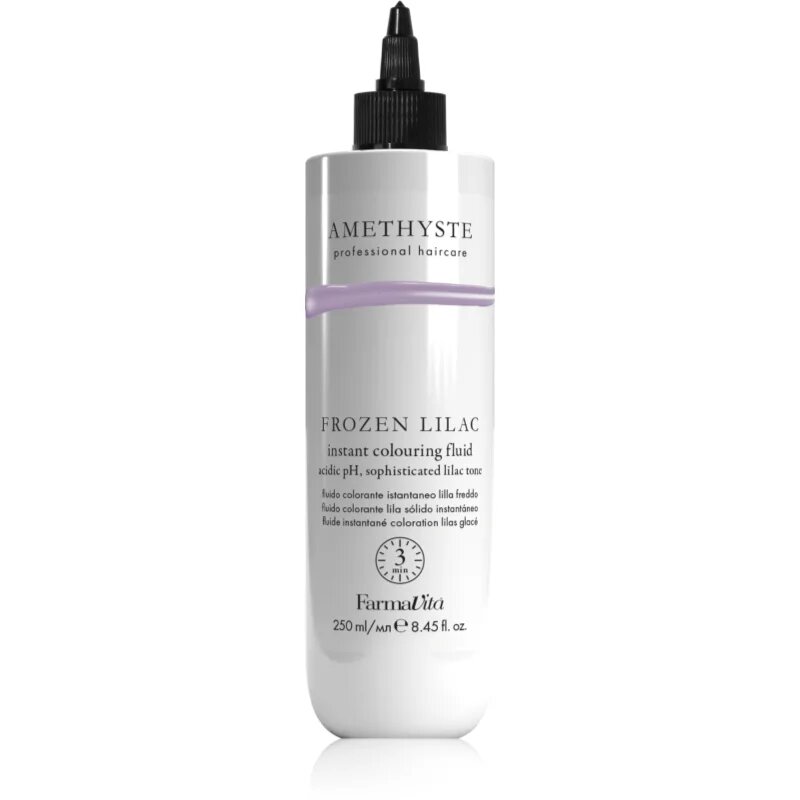 FarmaVita Amethyste Instant Colouring Fluid barvna maska za sive lase odtenek Lilac Frozen 250 ml