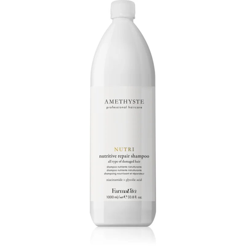 FarmaVita Amethyste Nutri krepilni šampon za poškodovane lase 1000 ml