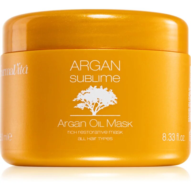 FarmaVita Argan Sublime regeneracijska in vlažilna maska za lase 250 ml