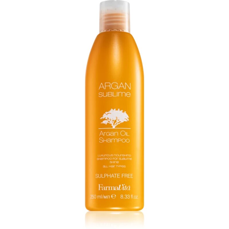 FarmaVita Argan Sublime šampon brez sulfatov z arganovim oljem 250 ml