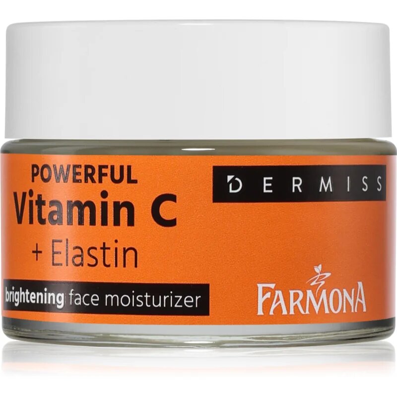 Farmona Dermiss Powerful Vitamin C + Elastin krema za obraz za osvetljevanje kože in hidratacijo 50 ml