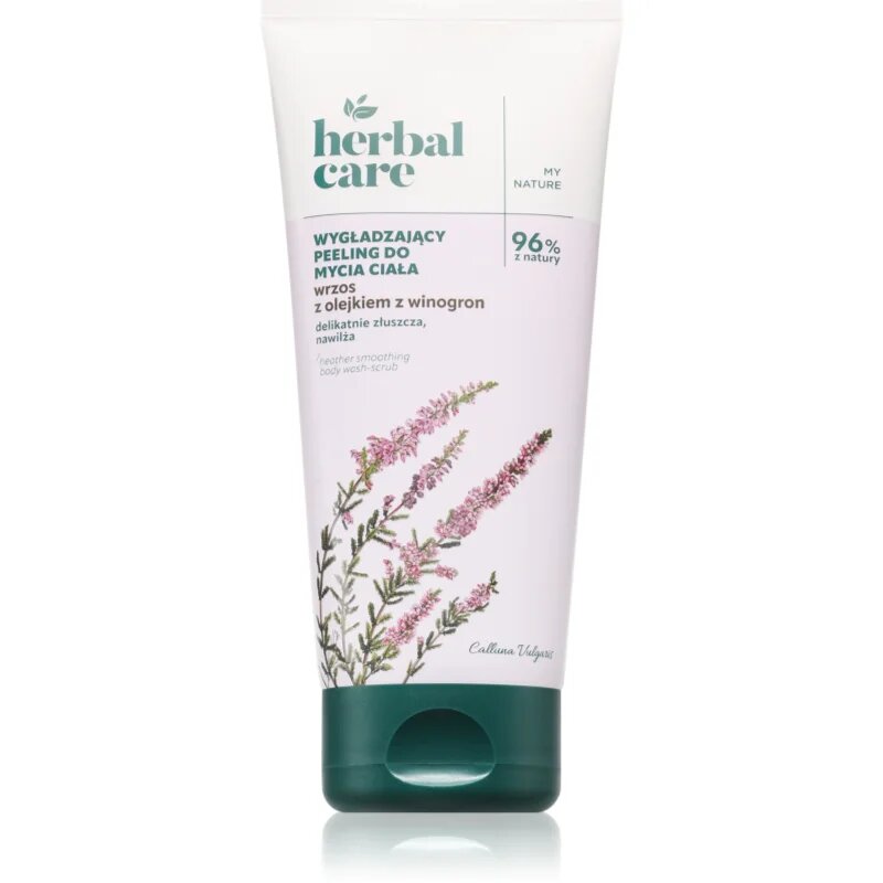 Farmona Herbal Care Heather Smoothing Body Wash-Scrub mehčalni gel za prhanje za vse tipe kože 200 ml