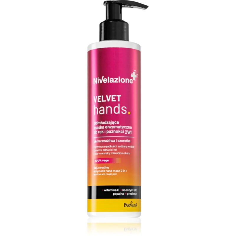 Farmona Nivelazione Velvet Hands encimska piling maska za roke 200 ml