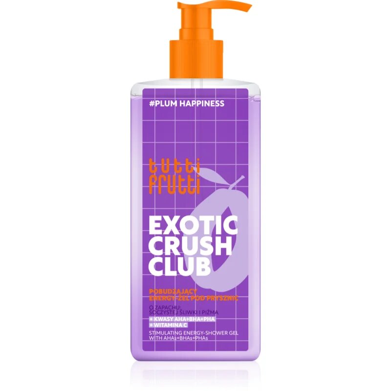 Farmona Tutti Frutti Exotic Crush Club poživitveni gel za prhanje z AHA 400 ml