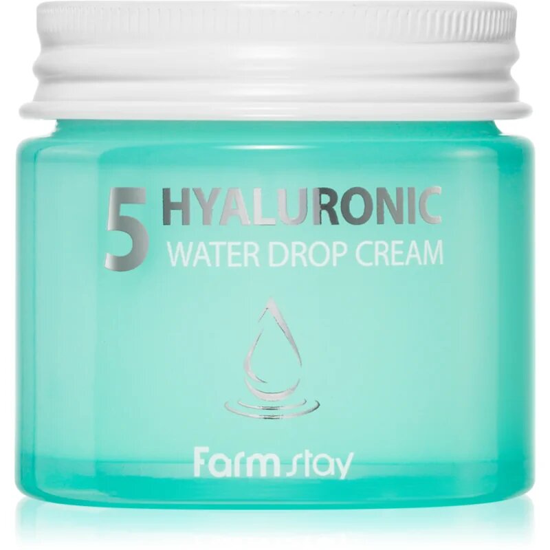 Farmstay Hyaluronic Water Drop Cream krema za obraz s hialuronsko kislino 80 ml