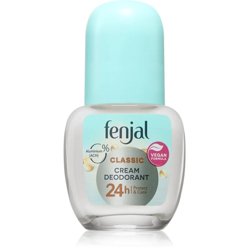 Fenjal Classic deodorant roll-on brez aluminijevih soli 24 ur za ženske 50 ml