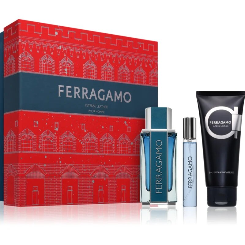 Ferragamo Intense Leather darilni set za moške 1 kos