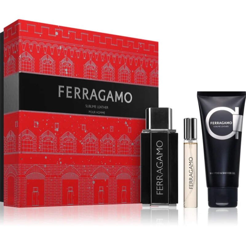 Ferragamo Sublime Leather darilni set za moške 1 kos