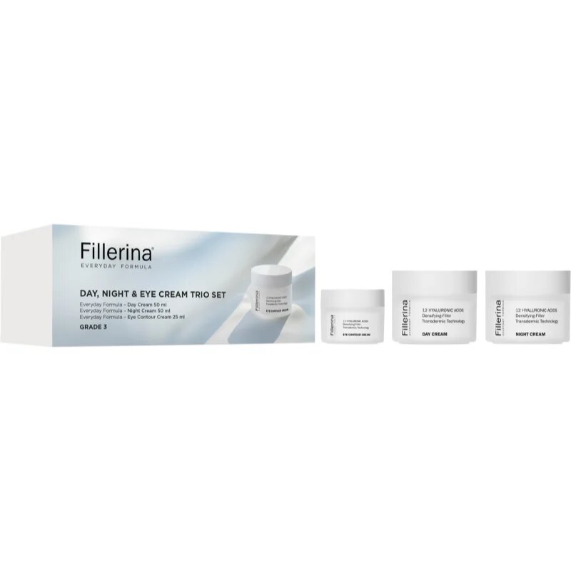 Fillerina Everyday Formula Day Night & Eye Cream Trio Set set proti gubam za ženske