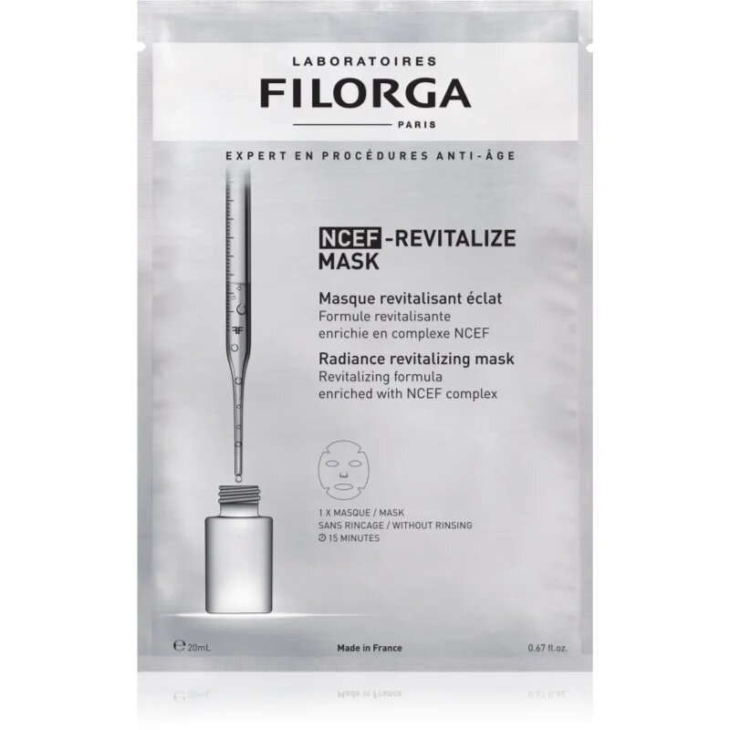 FILORGA NCEF -REVITALIZE SHEET MASK revitalizacijska maska za osvetlitev kože 20 ml