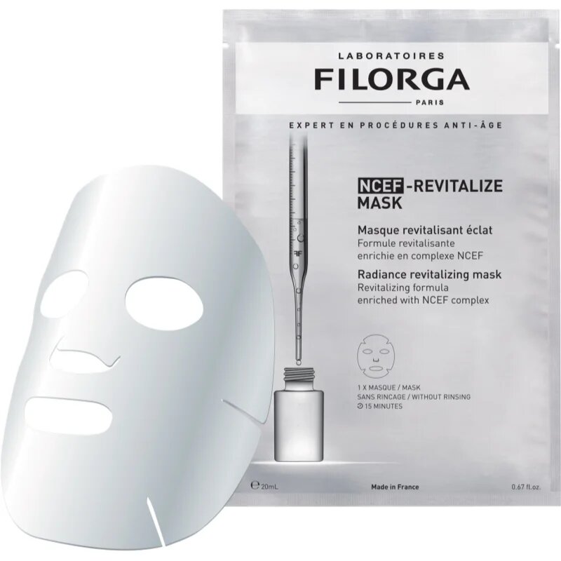 FILORGA NCEF -REVITALIZE SHEET MASK revitalizacijska maska za osvetlitev kože 20 ml