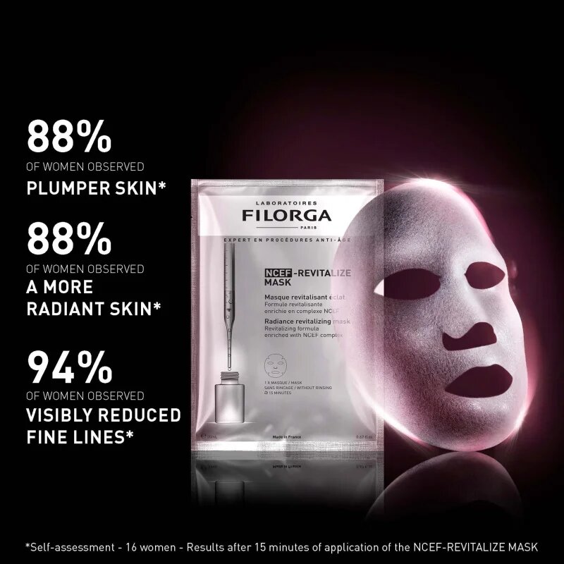 FILORGA NCEF -REVITALIZE SHEET MASK revitalizacijska maska za osvetlitev kože 20 ml