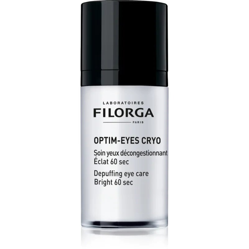 FILORGA OPTIM-EYES CRYO posvetlitvena krema za predel okoli oči proti zabuhlosti in temnim kolobarjem 15 ml