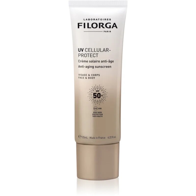 FILORGA UV CELLULAR-PROTECT FACE & BODY krema za sončenje za obraz in telo SPF 50+ 125 ml