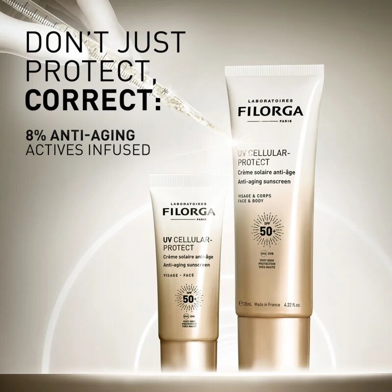 FILORGA UV CELLULAR-PROTECT FACE krema za sončenje za obraz proti gubam SPF 50+ 40 ml