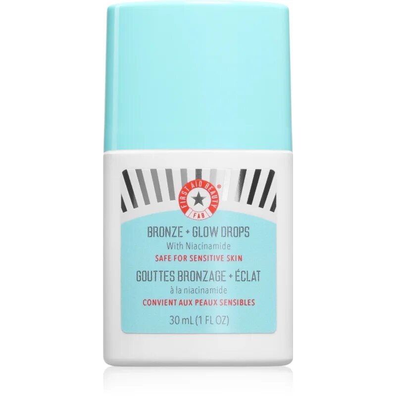 First Aid Beauty Bronze + Glow Drops vlažilni bronz serum za poenoten odtenek kože 30 ml