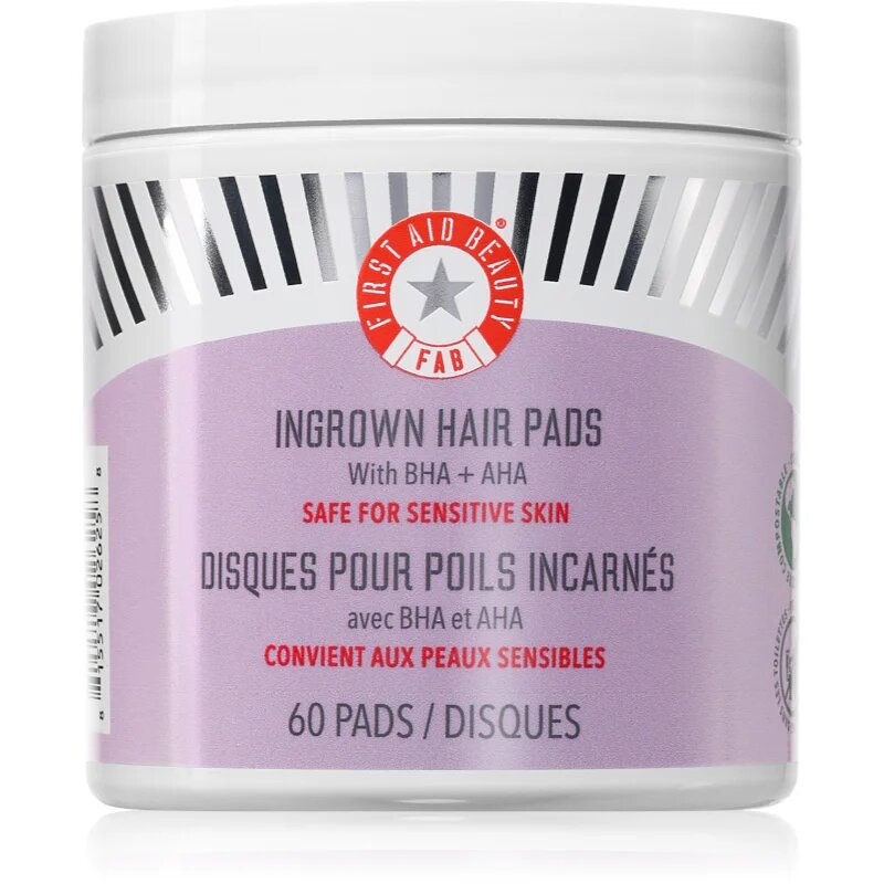 First Aid Beauty Ingrown Hair Pads eksfoliacijske blazinice proti vraščanju dlak 60 kos