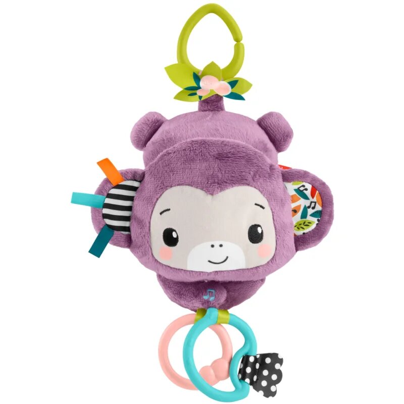 Fisher-Price Hanging Monkey With Music kontrastna viseča igrača 1 kos
