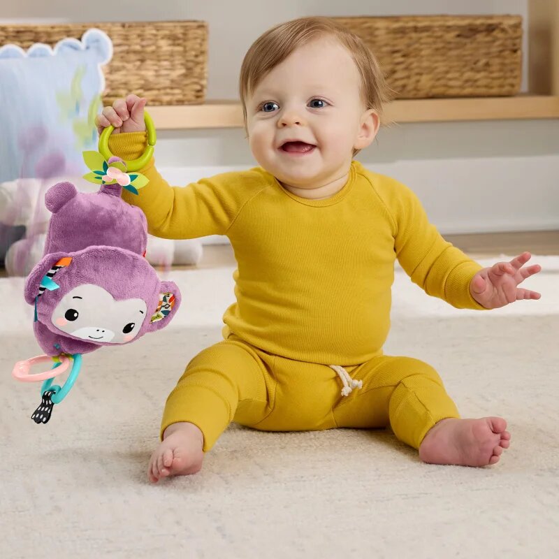 Fisher-Price Hanging Monkey With Music kontrastna viseča igrača 1 kos