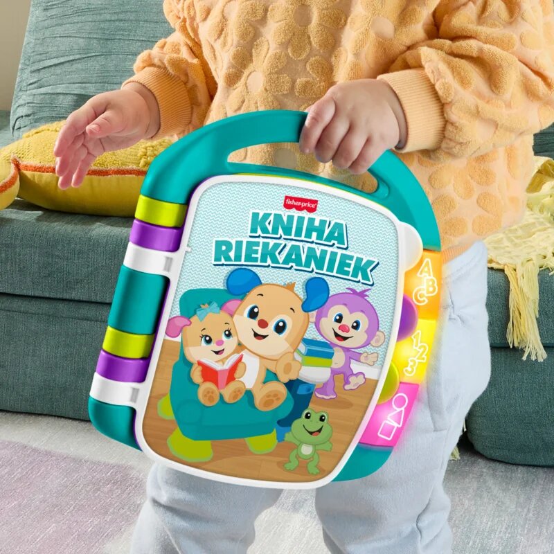 Fisher-Price Musical Book Czech Version kontrastna izobraževalna knjiga 1 kos